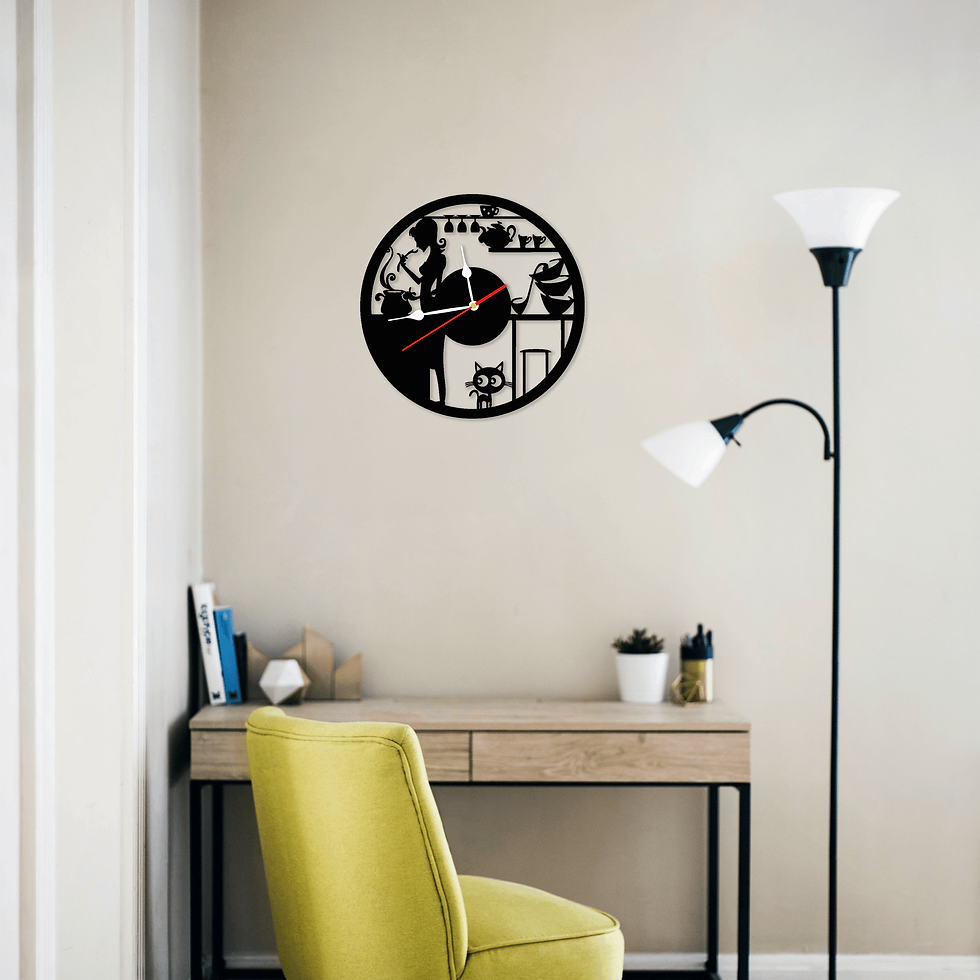 Horloge Cuisine Chaleureuse