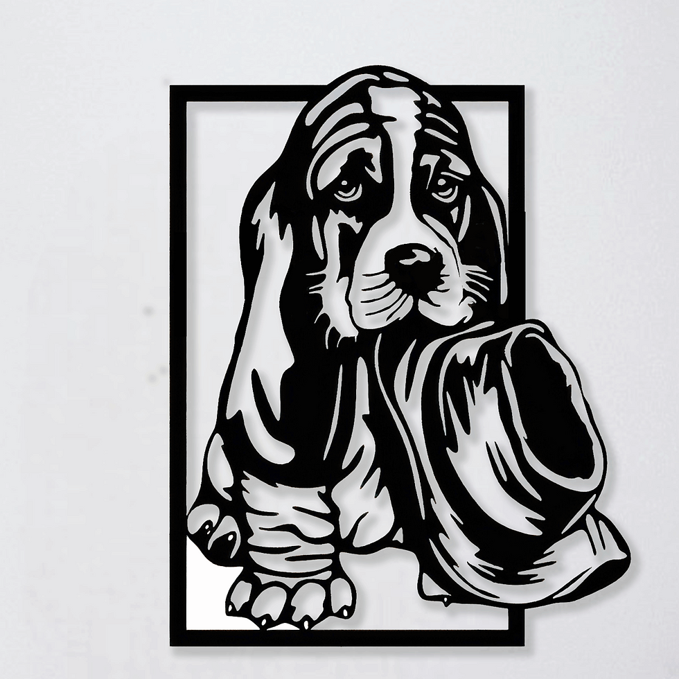 Tableau Chien Basset Hound - Original et Ludique