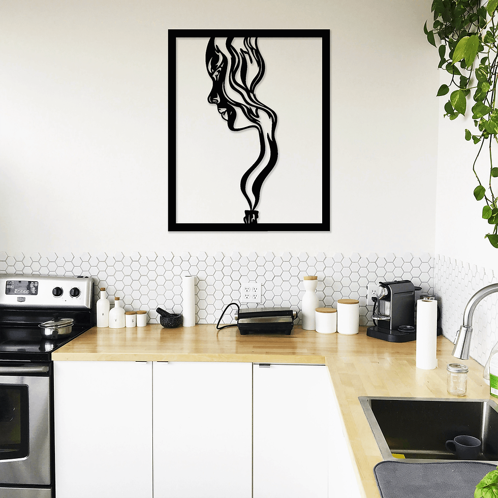 Tableau Visage femme de profil déco