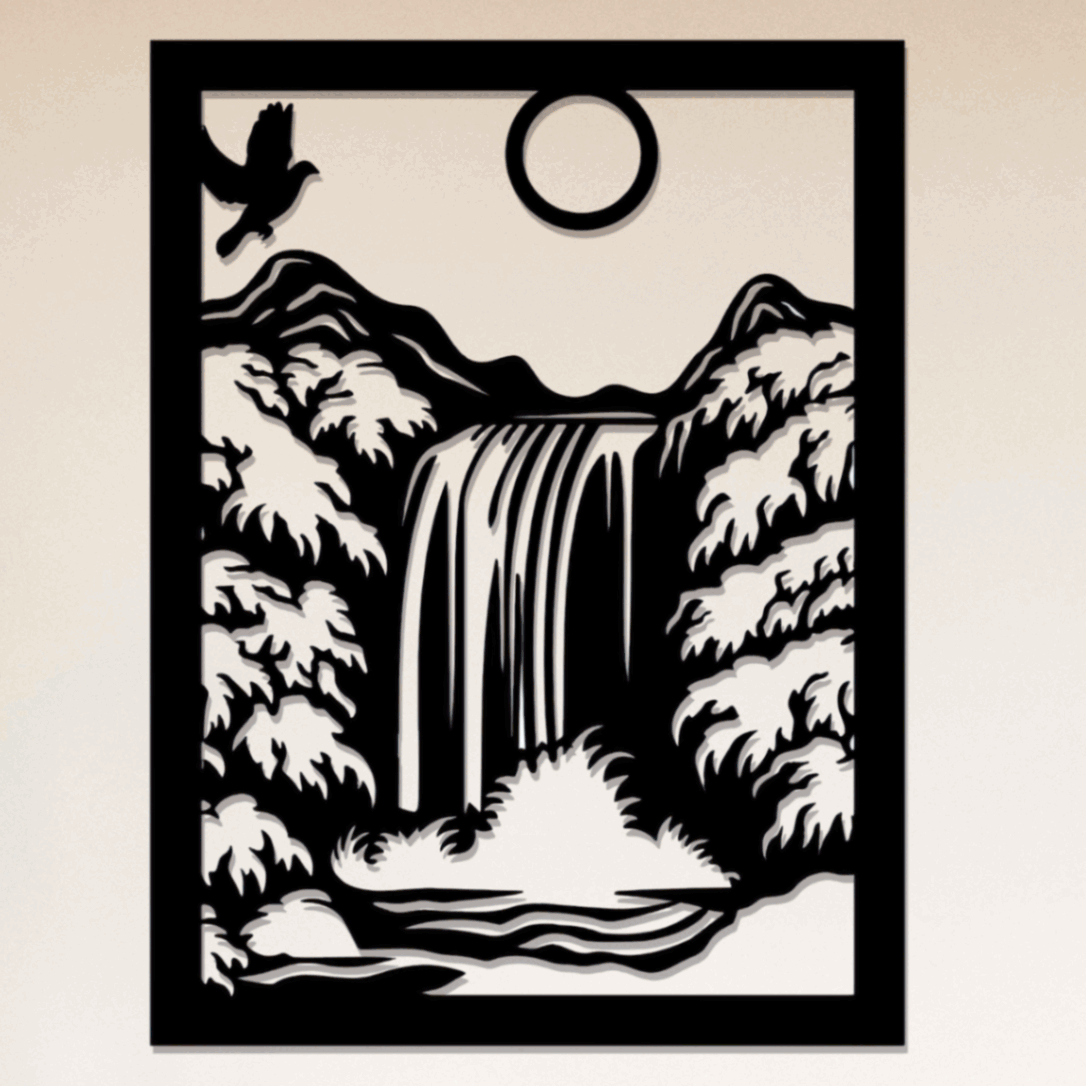 Tableau Paysage Cascade Et Nature - Apaisant Et Majestueux