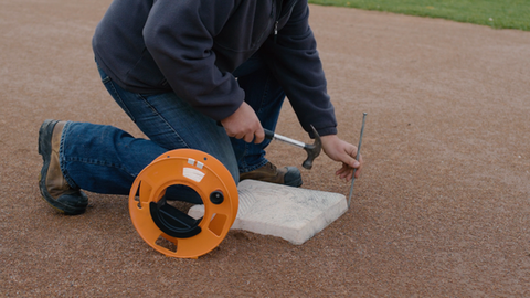 A scripted video for setting up a ball diamond for Mar-Co Clay products