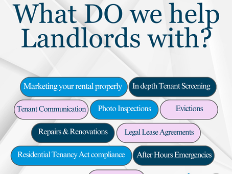 What DO we help Landlords with?