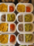 TUESDAY OPTION Turkey & Cauliflower Meatballs with Broccoli Brown rice