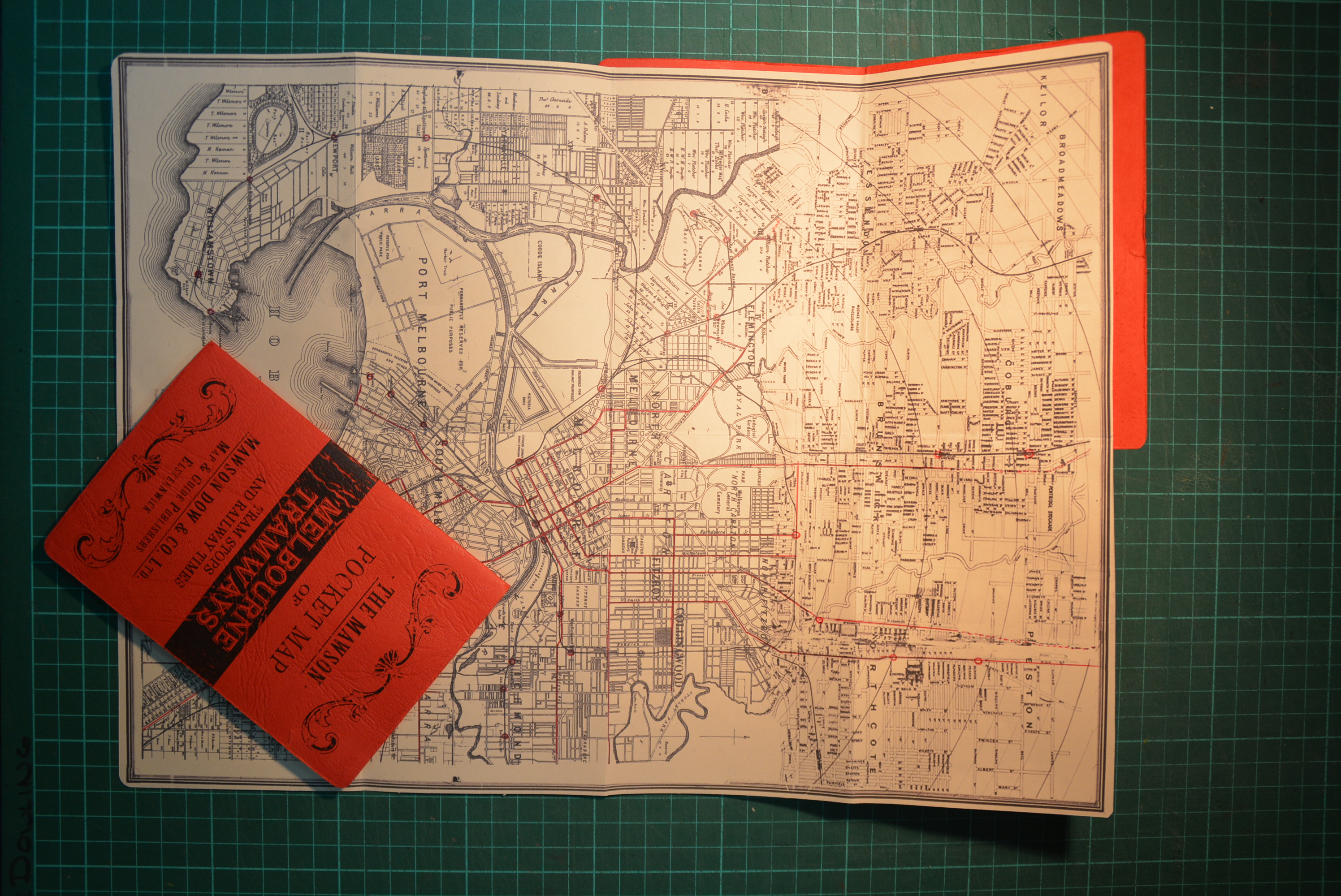 1920's Tram Pocket Map