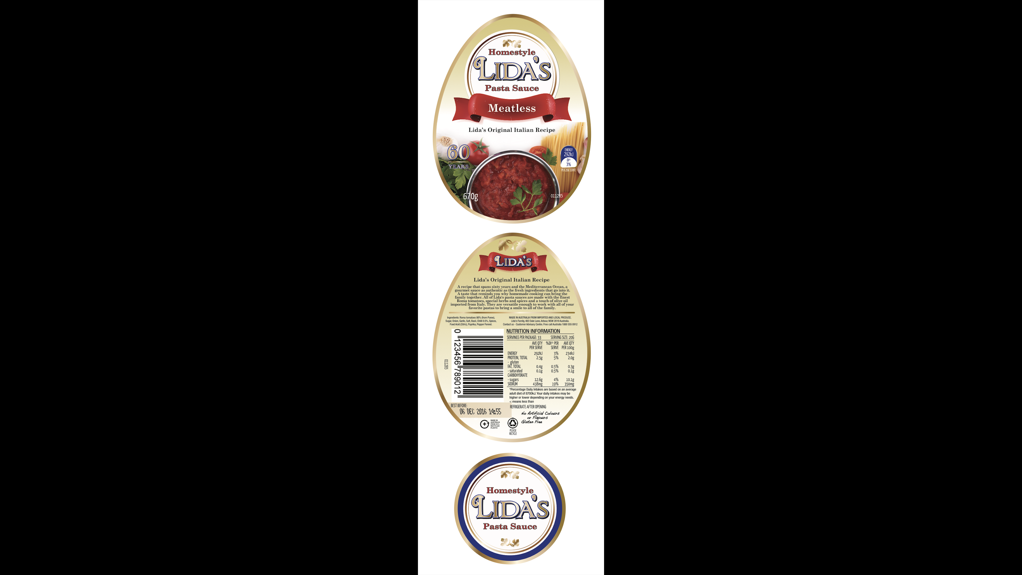 Pasta Sauce Label