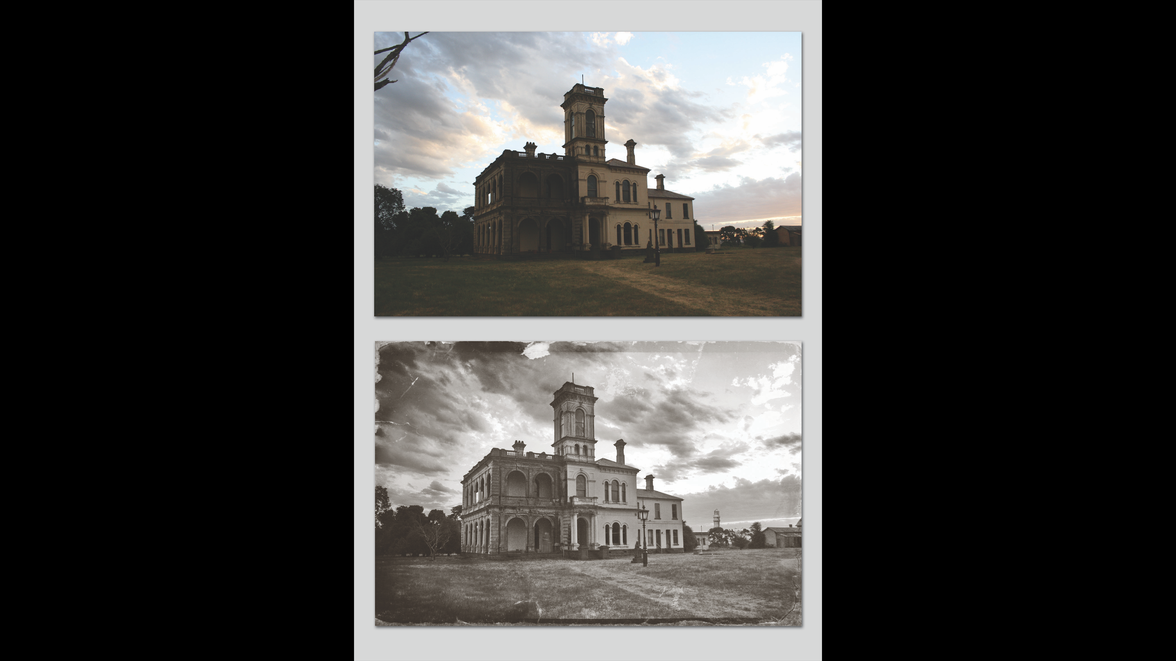 Creepy Mansion Photoshop