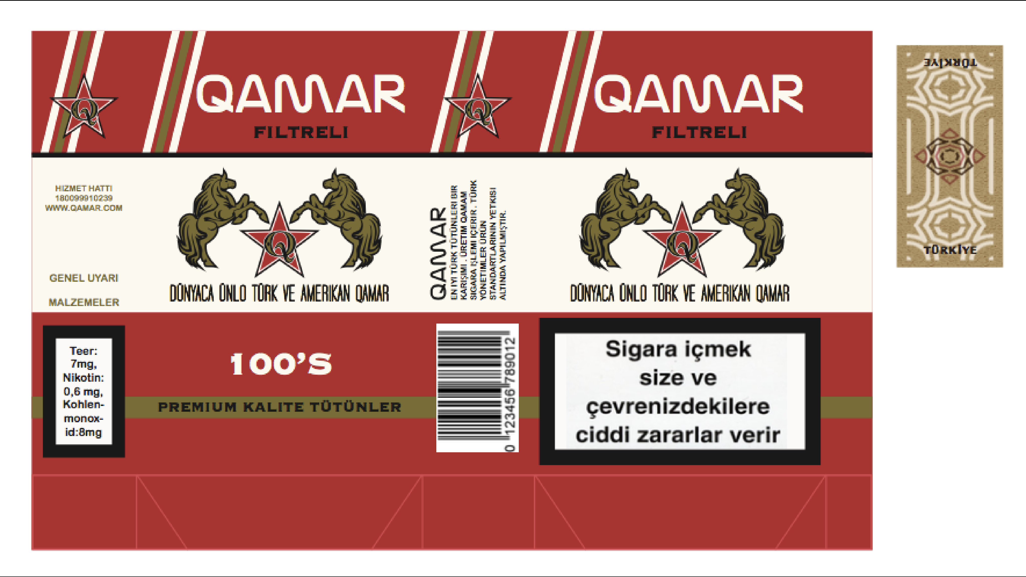 Turkish Soft Pack Label