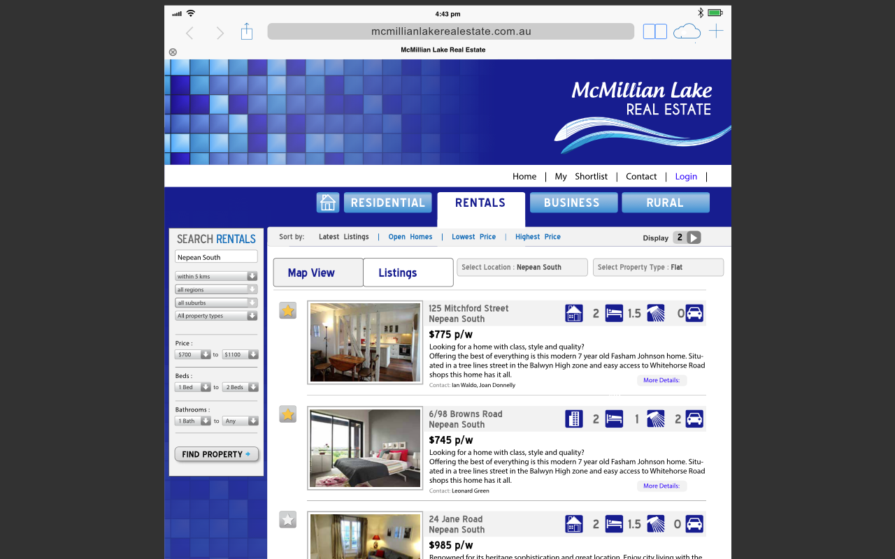 Real Estate Website