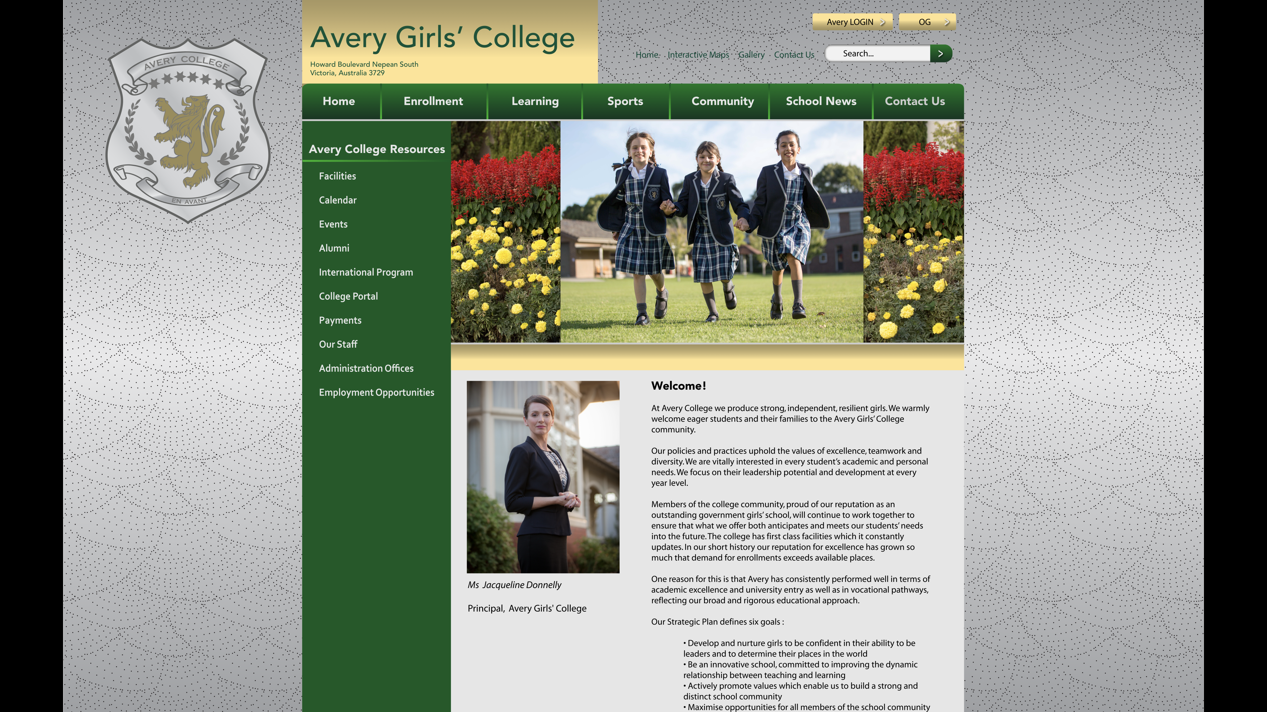 Australian All Girls College Website