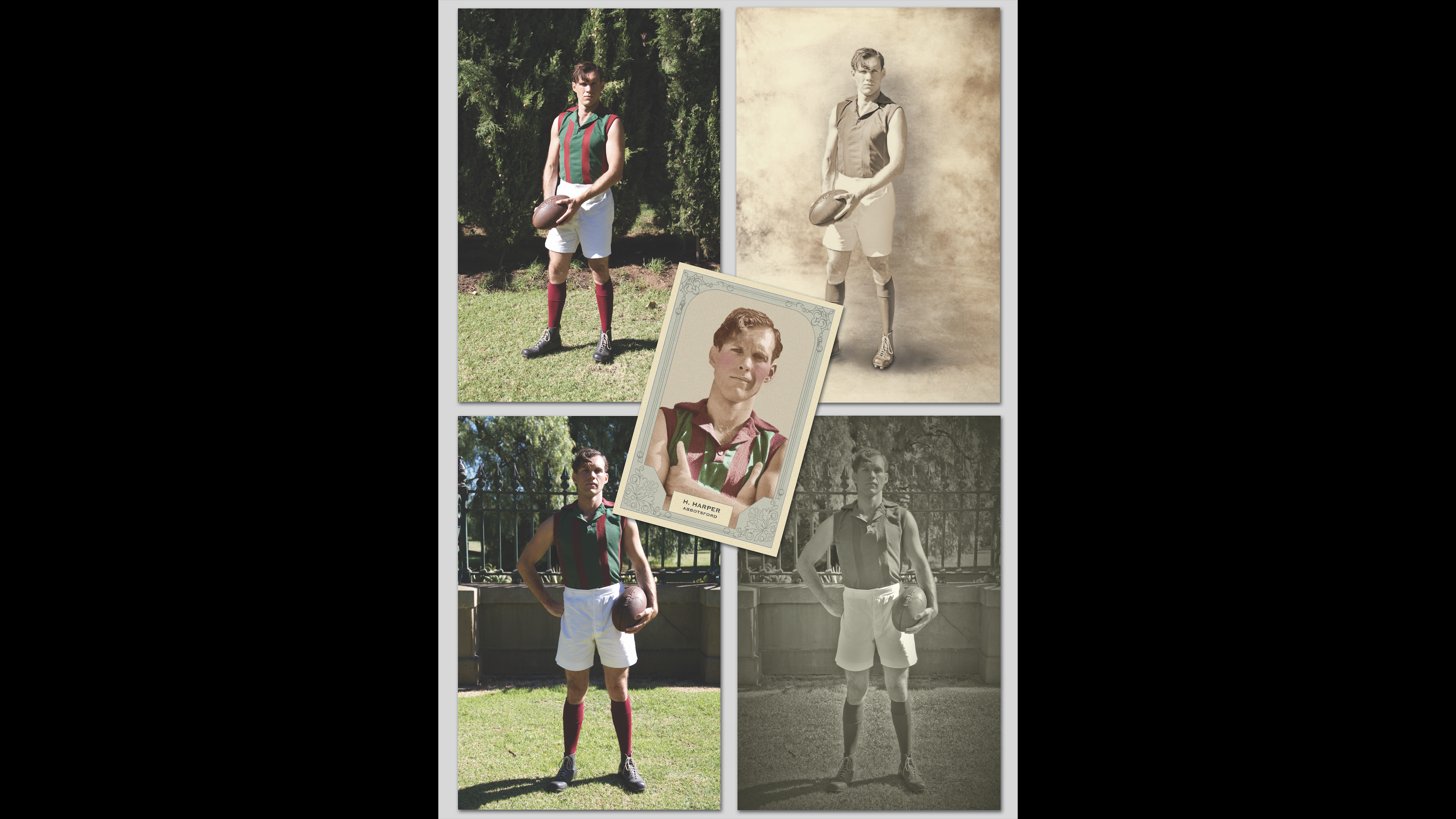 Various 1920's Footy Photographs