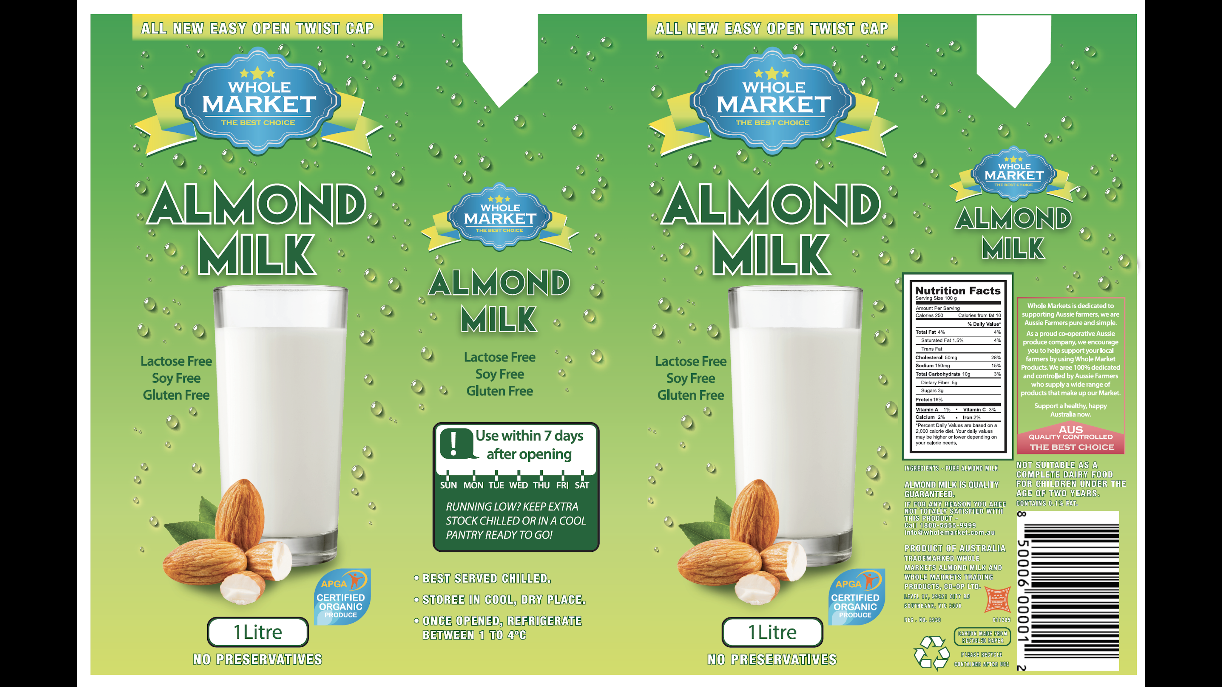 Almond Milk Packaging