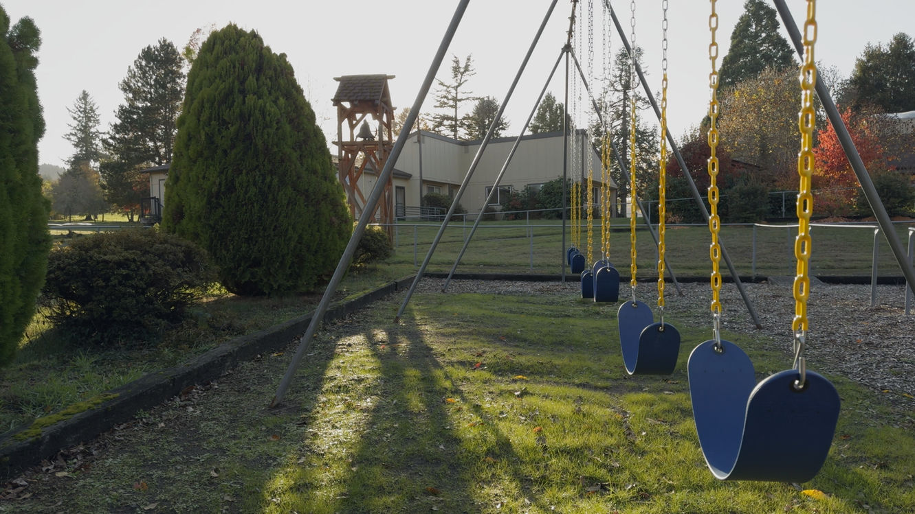 An outdoor playground.