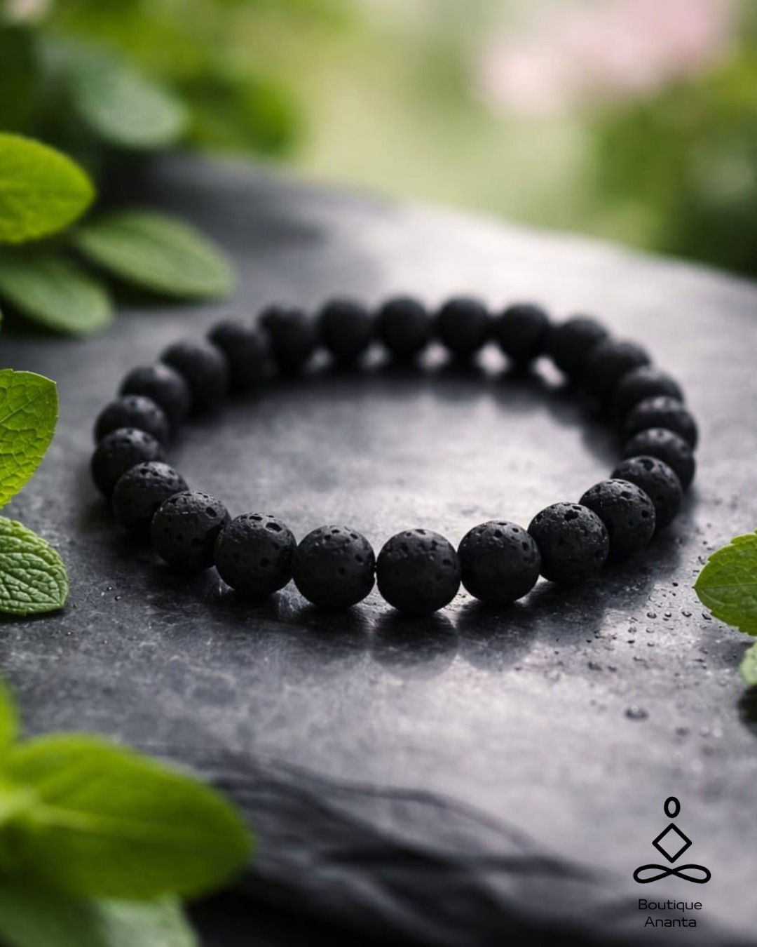 Pierre de lave bracelet pierres naturelles Albi Ananta