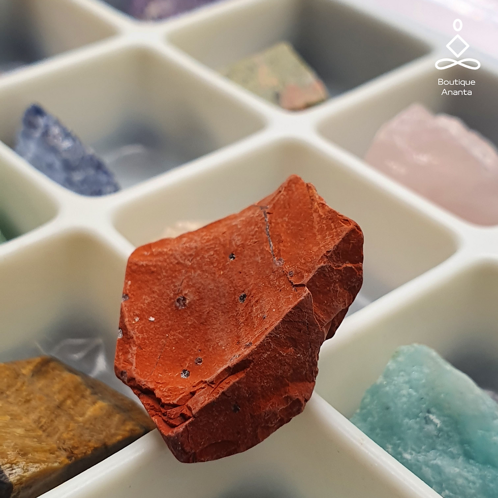 Miniature : Boite de collection de minéraux bruts