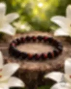 Bracelet œil de taureau lithothérapie, pierre détermination volonté, œil de taureau naturel fait main Albi, bijou