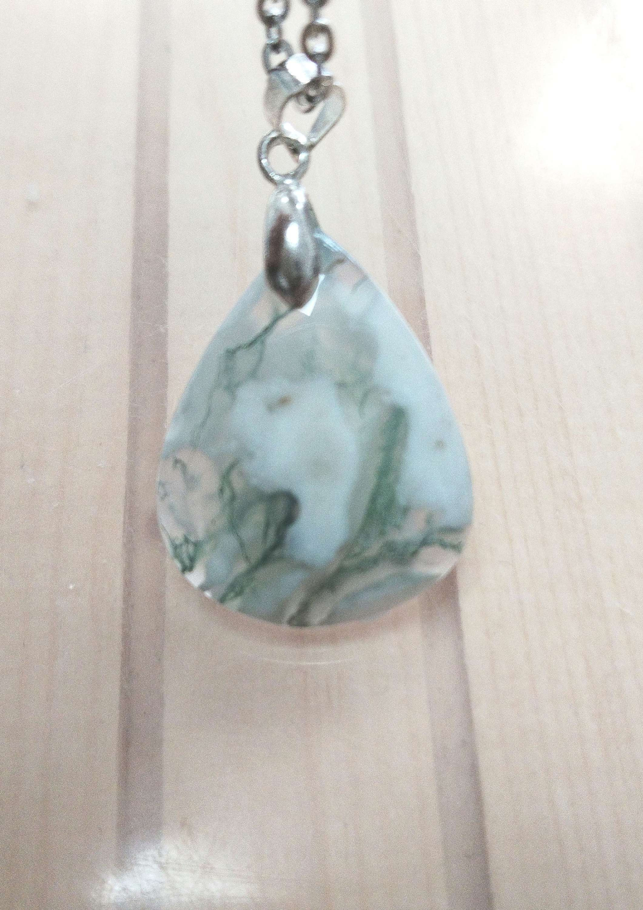 Pendentif Agate Mousse 