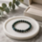 Bracelet agate mousse naturelle perles 8mm fait main Boutique Ananta Saint-Juéry Tarn