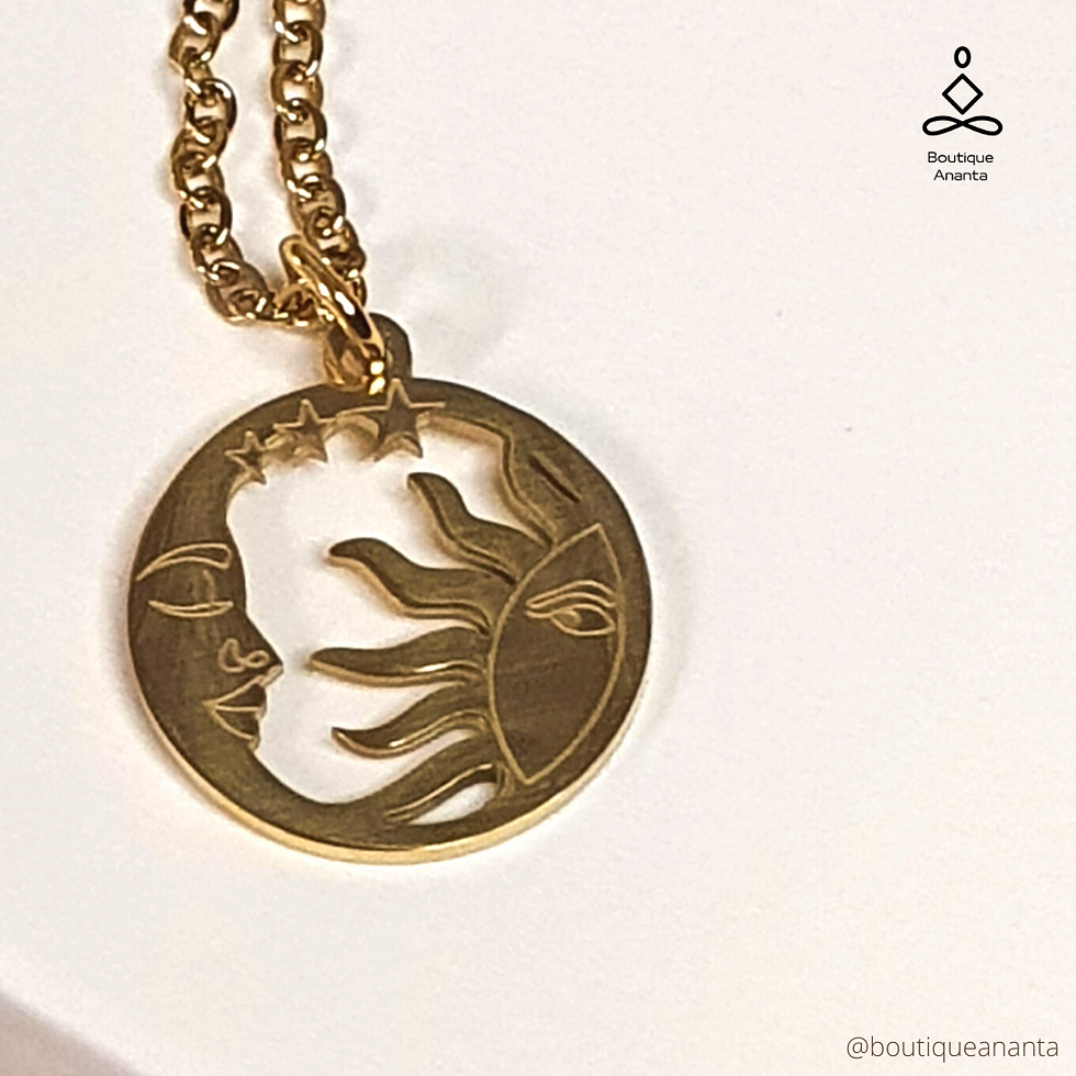 Miniature : Pendentif "Lune 🌙 & Soleil ☀️"