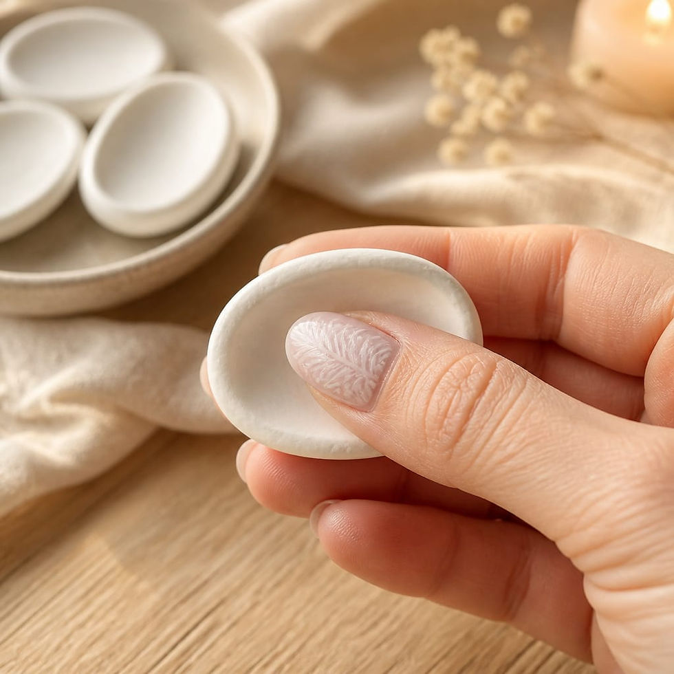 Miniature : Galet Anti-Stress en Argile – Apaisement - Fait main dans notre atelier