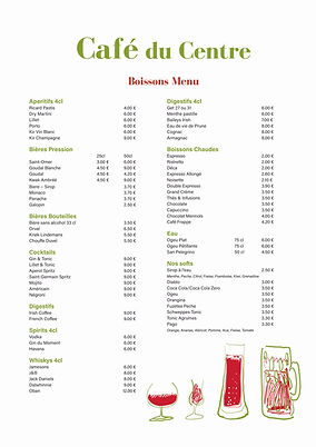Cafe du Centre brasserie in Roquecor