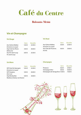 Cafe du Centre brasserie in Roquecor