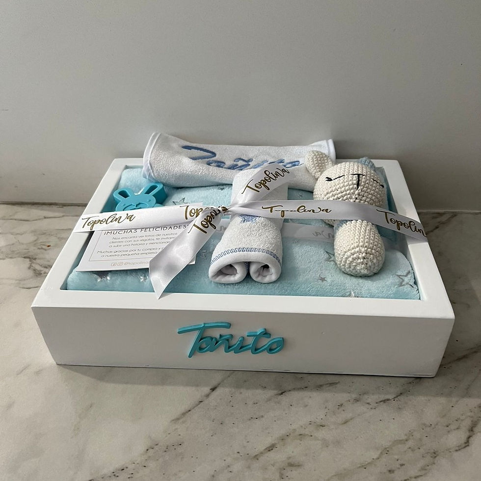 Miniatura: Canasta Baby Boy Mediana