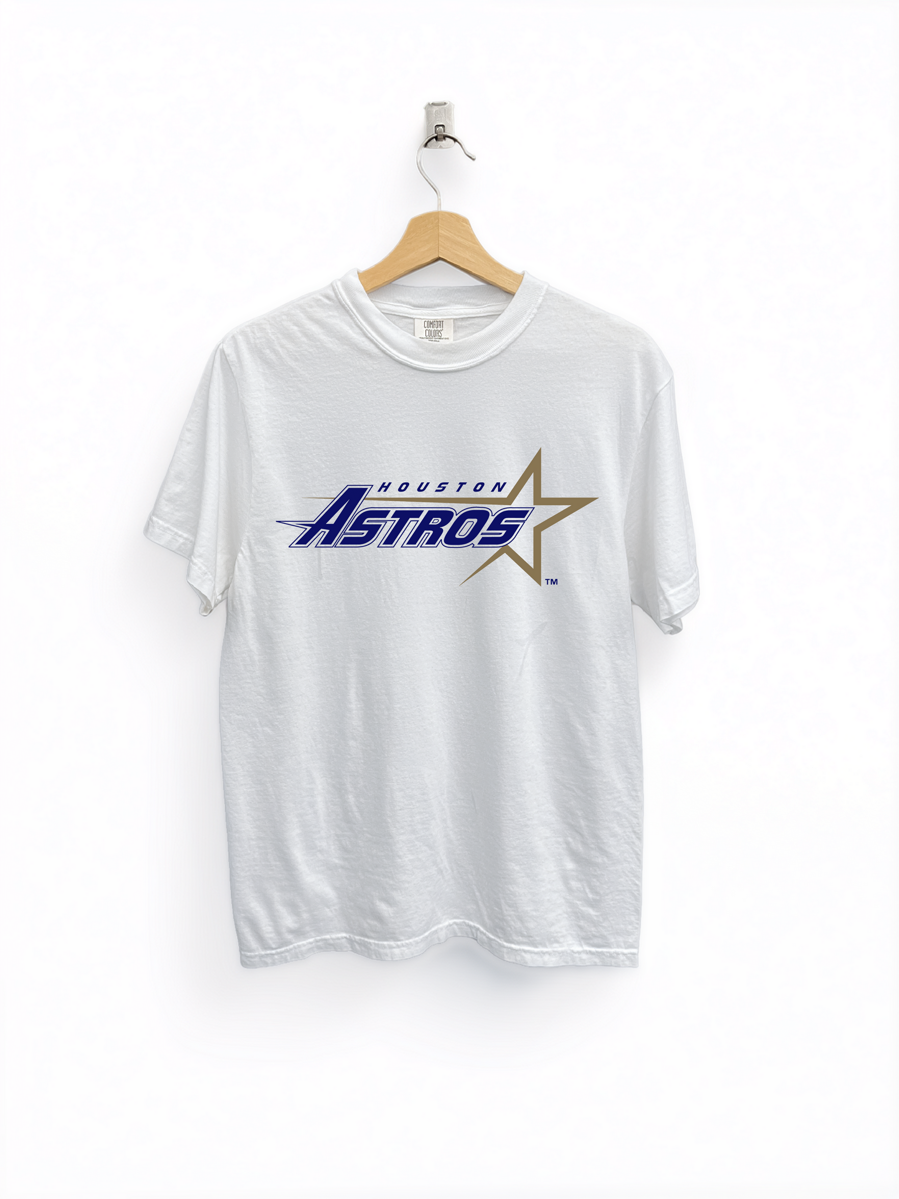 Houston Astros Retro Blue Star Logo Tee | Vintage Astros Graphic T-Shirt