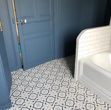 Peintures et sols pvc imitation "carreaux de ciment"