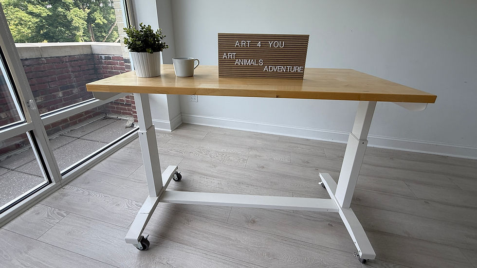 Art 4 You sign board on the table