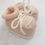 Miniatura: Sapato tricot rosa e branco