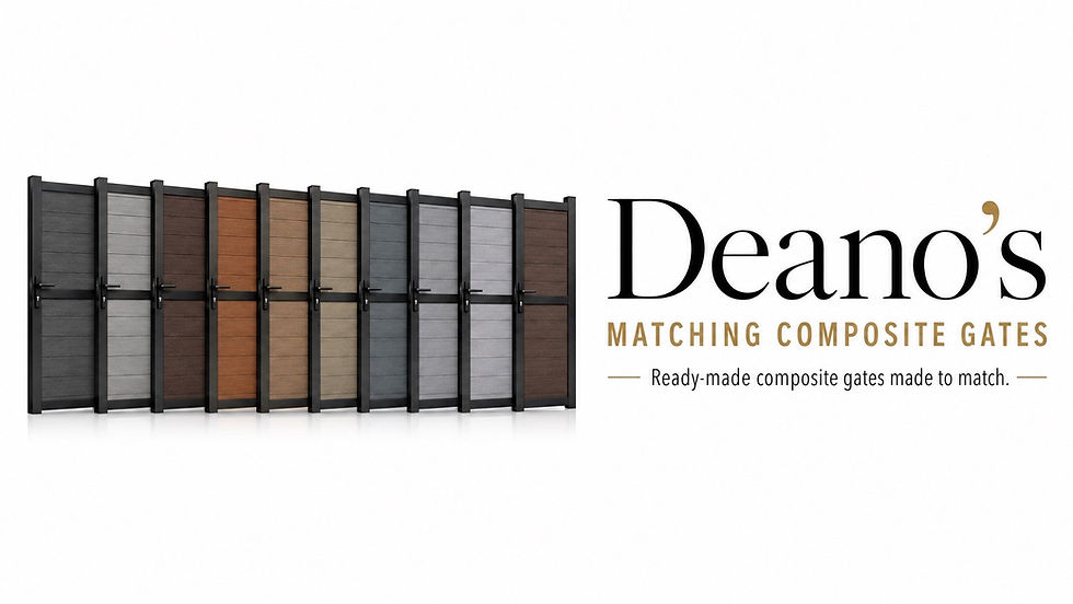 Deano's Matching Composite Gates Logo Header