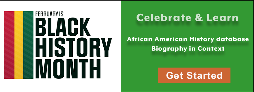 Black History Month Logo: Celebrate & Learn with these databases