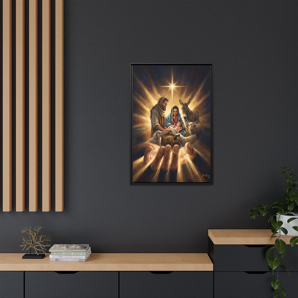 Thumbnail: Framed Canvas Art — "THE GIFT" By John Reign