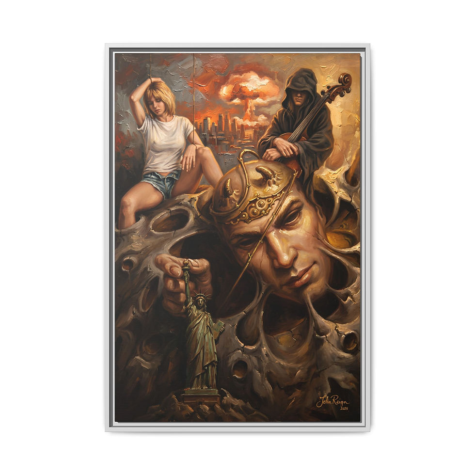 Thumbnail: "Snuffing Out Liberty" Framed — By John Reign