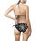 Thumbnail: Spiderweb Print Women's Bikini Swimsuit