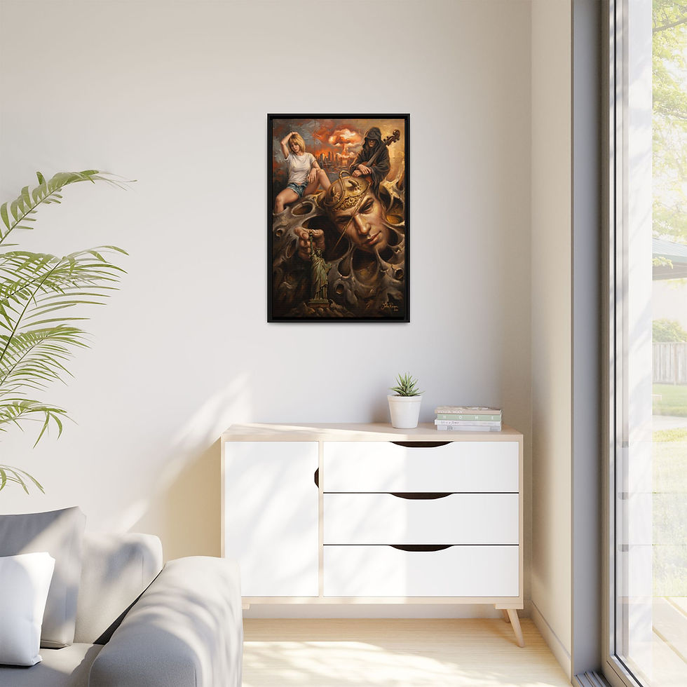 Thumbnail: "Snuffing Out Liberty" Framed — By John Reign