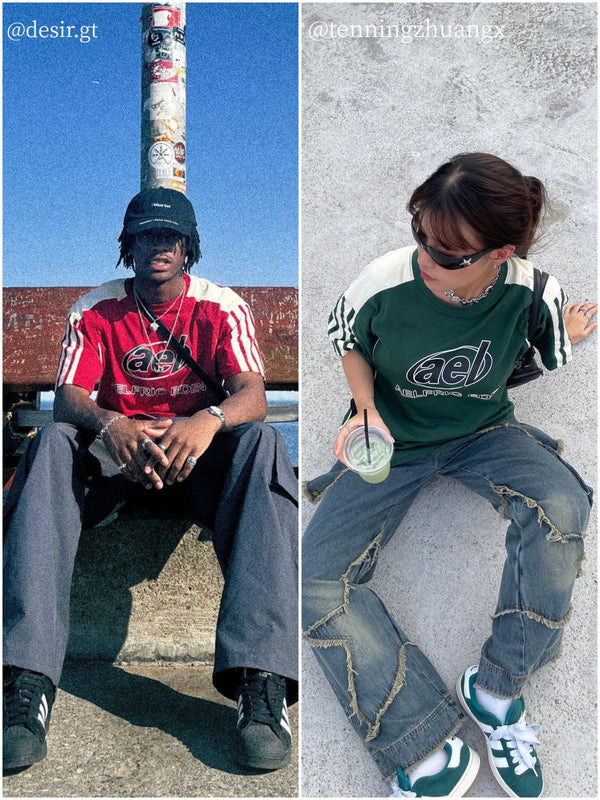 Thumbnail: Aelfric Eden Contrast Color Speedway Racing Tee