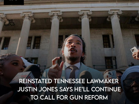 Reinstated Tennessee lawmaker Justin Jones says he’ll continue to call for gun reform