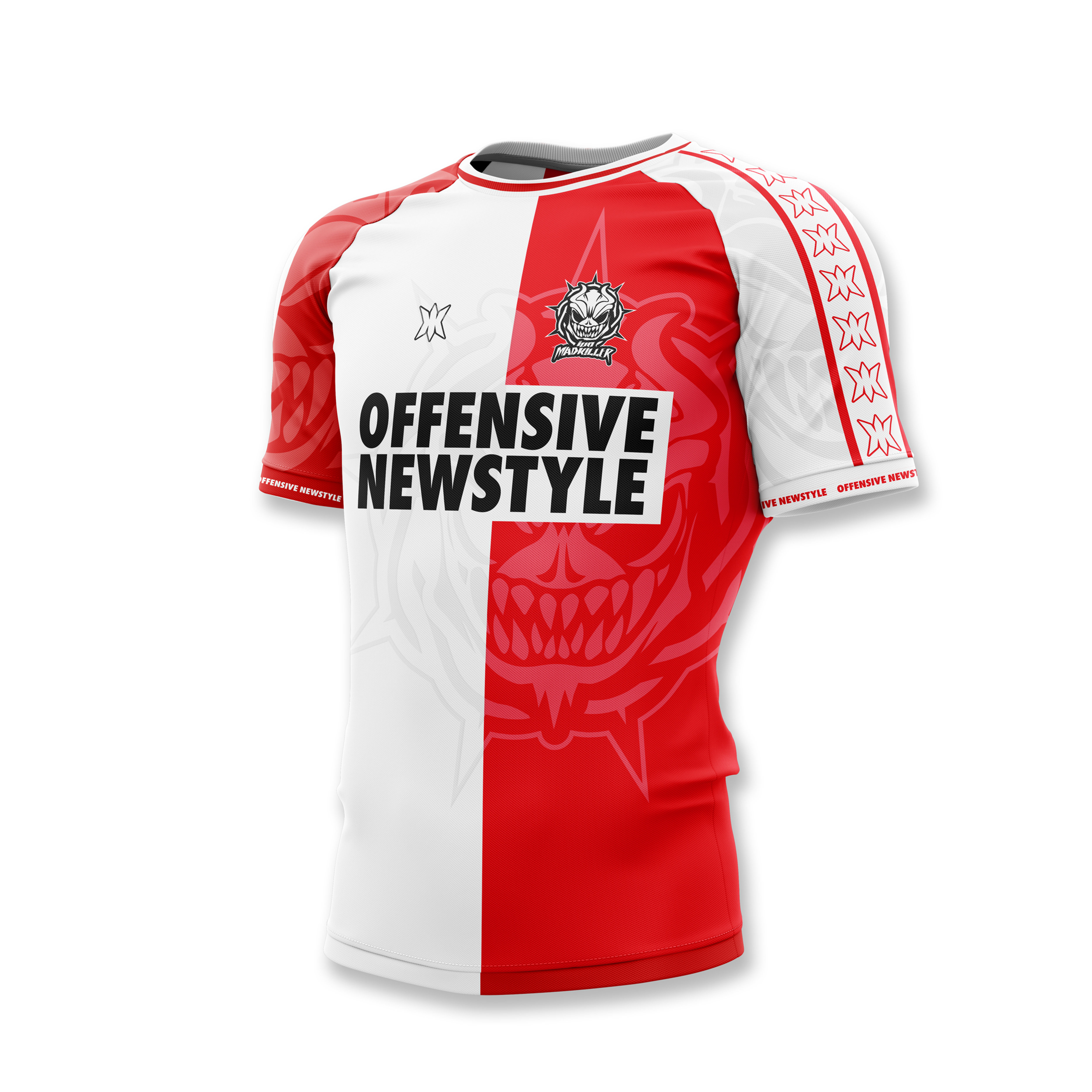 OFFENSIVE RED&WHITE OVERSIZE T-SHIRT