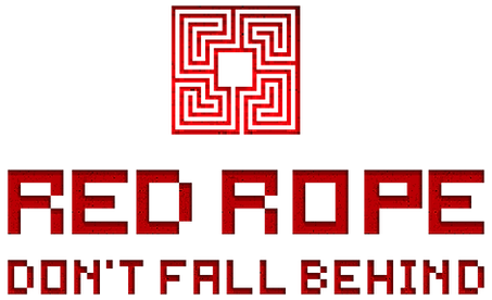 Red Rope Don't Fall Behind Logo 2