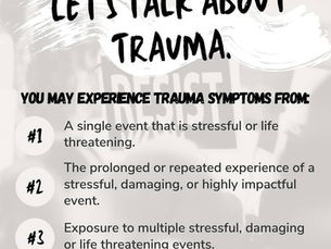 October RAI-lights: Let's Talk About Trauma.