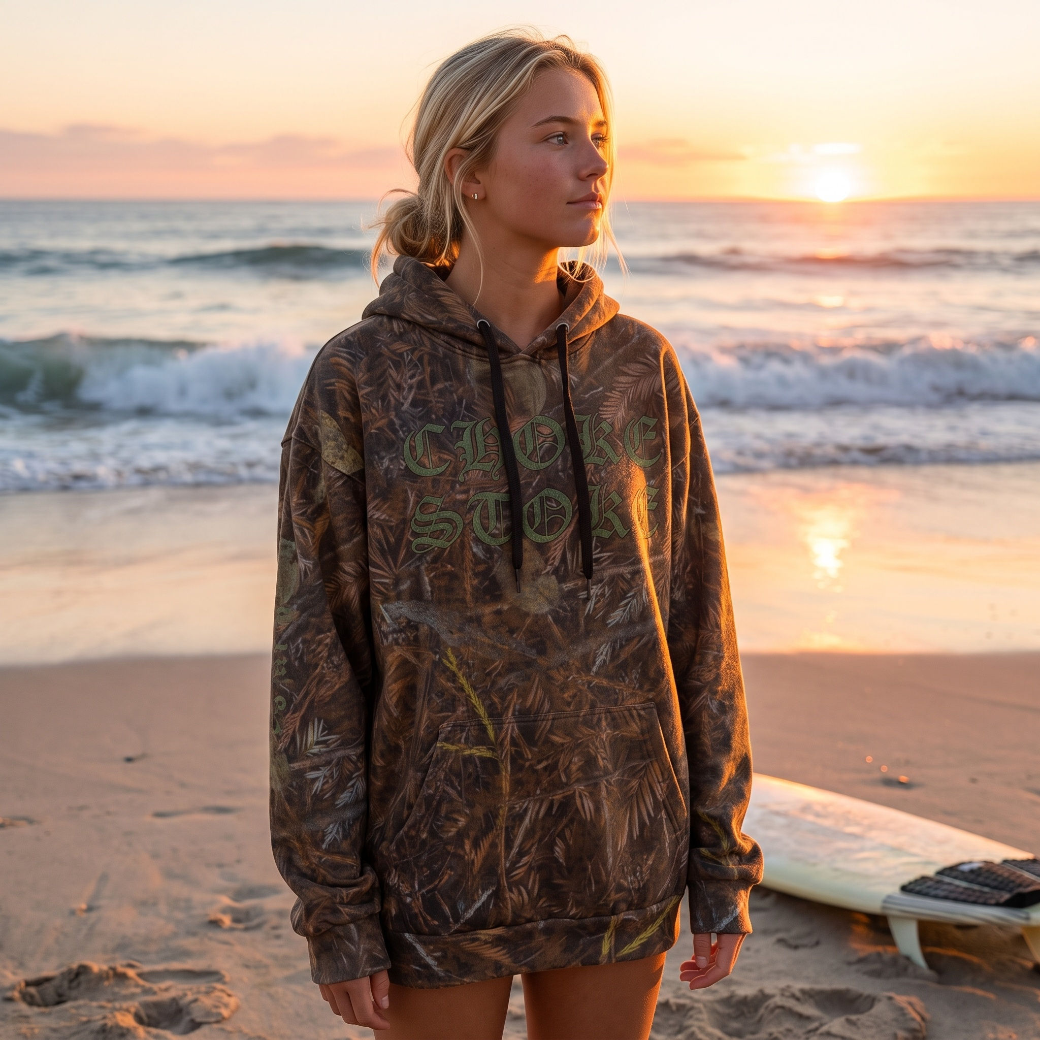 Adult SC Forest Camo Heavyweight Hoodie