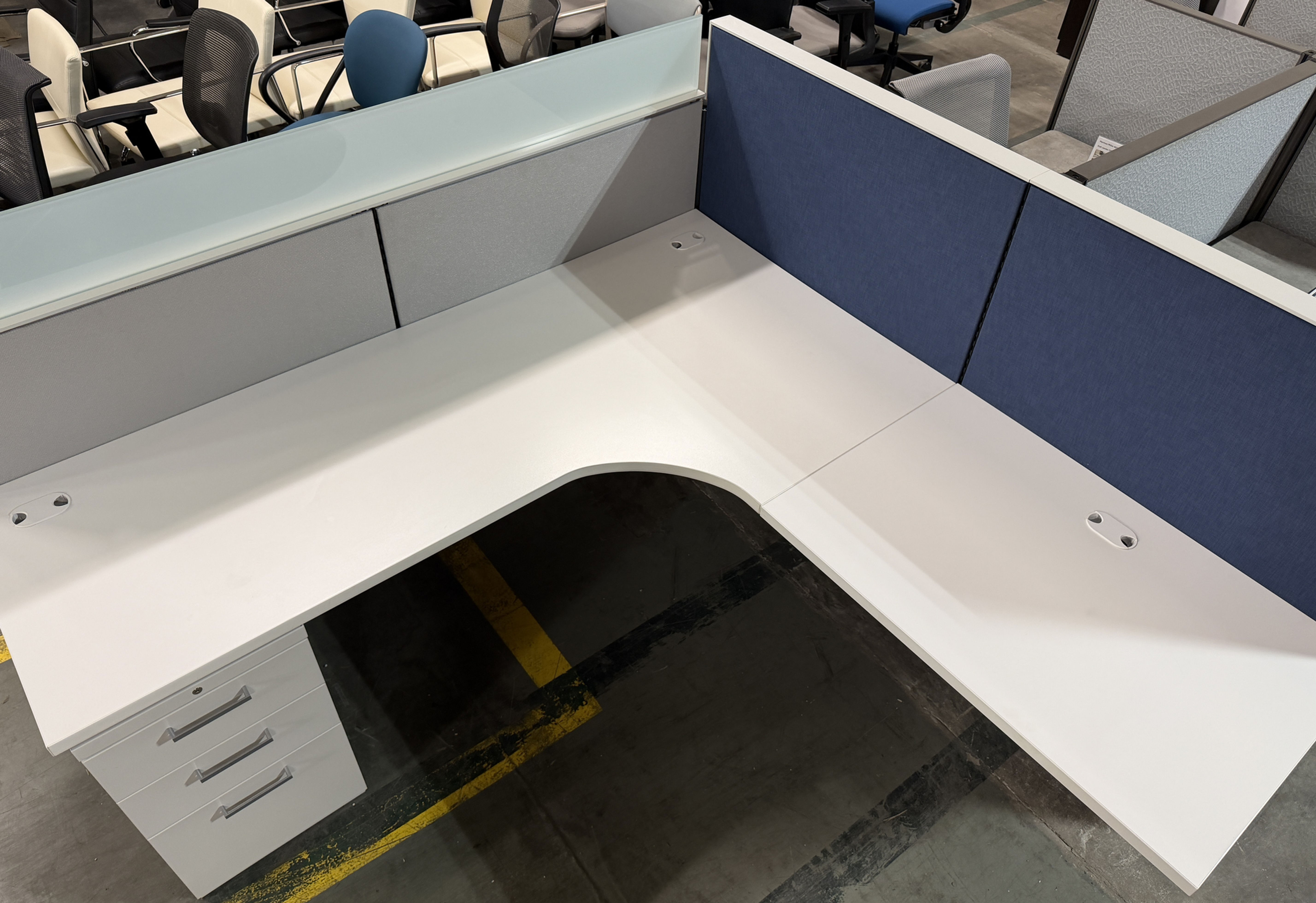 Allsteel Terrace Office Cubicle 6’ x 6’ x 48” H Like New