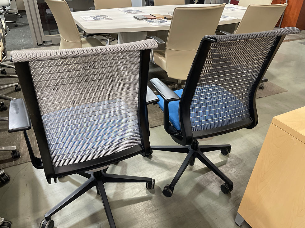 Thumbnail: 200x Steelcase Think V1 Mesh Office Chairs – Bulk Discount – Clean & Functional