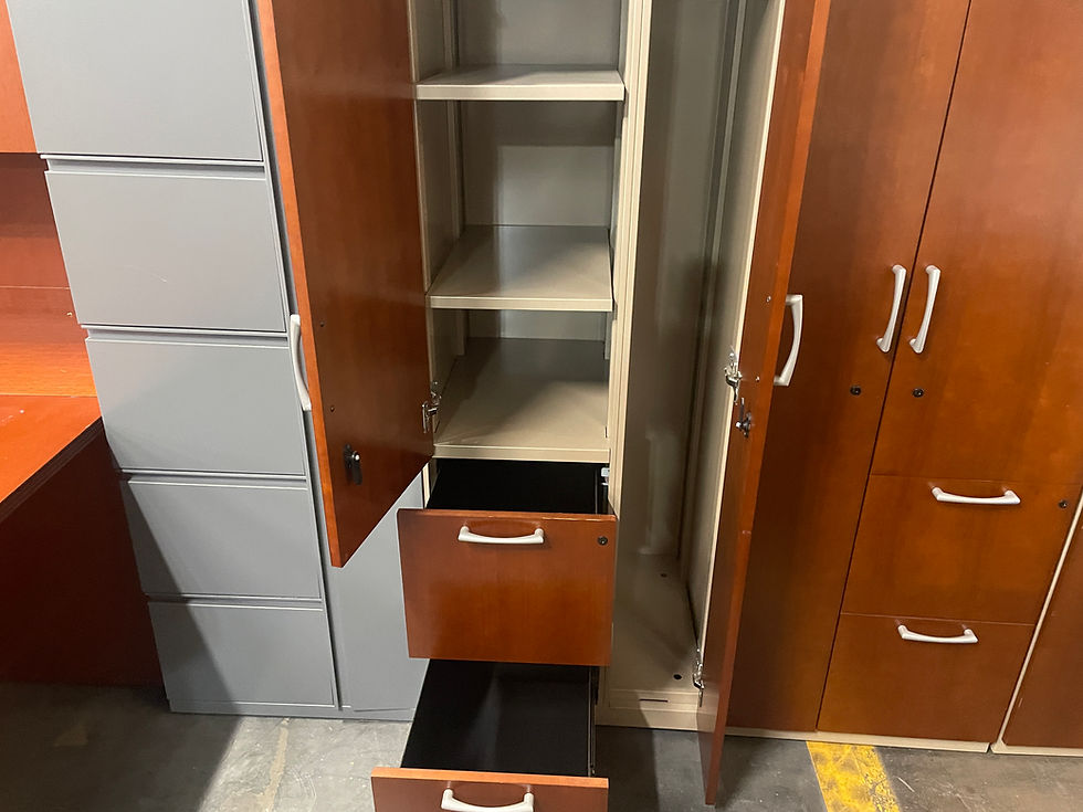 Thumbnail: Personal Storage Cabinet  2 Drawer, book shelf and Coat hanger