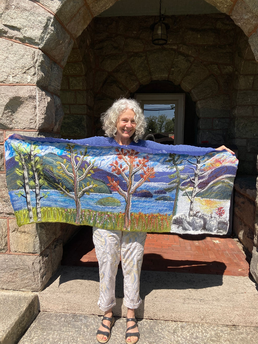 Lake George Impressions: A Community Felted Mural Workshop w/Marjolaine Arsenault