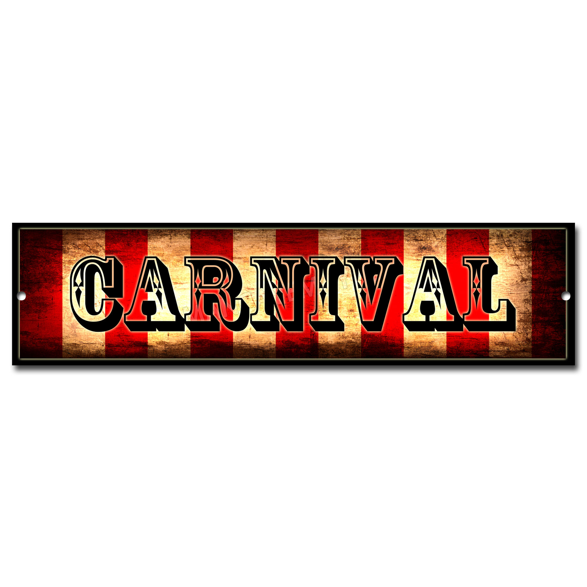 CARNIVAL METAL SIGN 3" X 12"