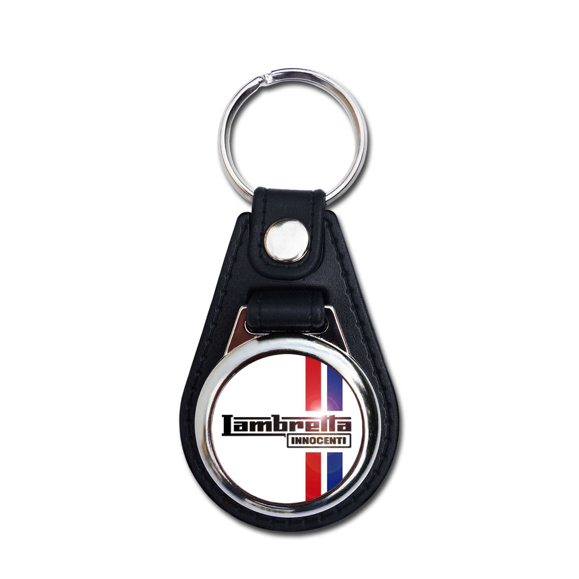 LAMBRETTA INNOCENTI FAUX LEATHER KEY RING.