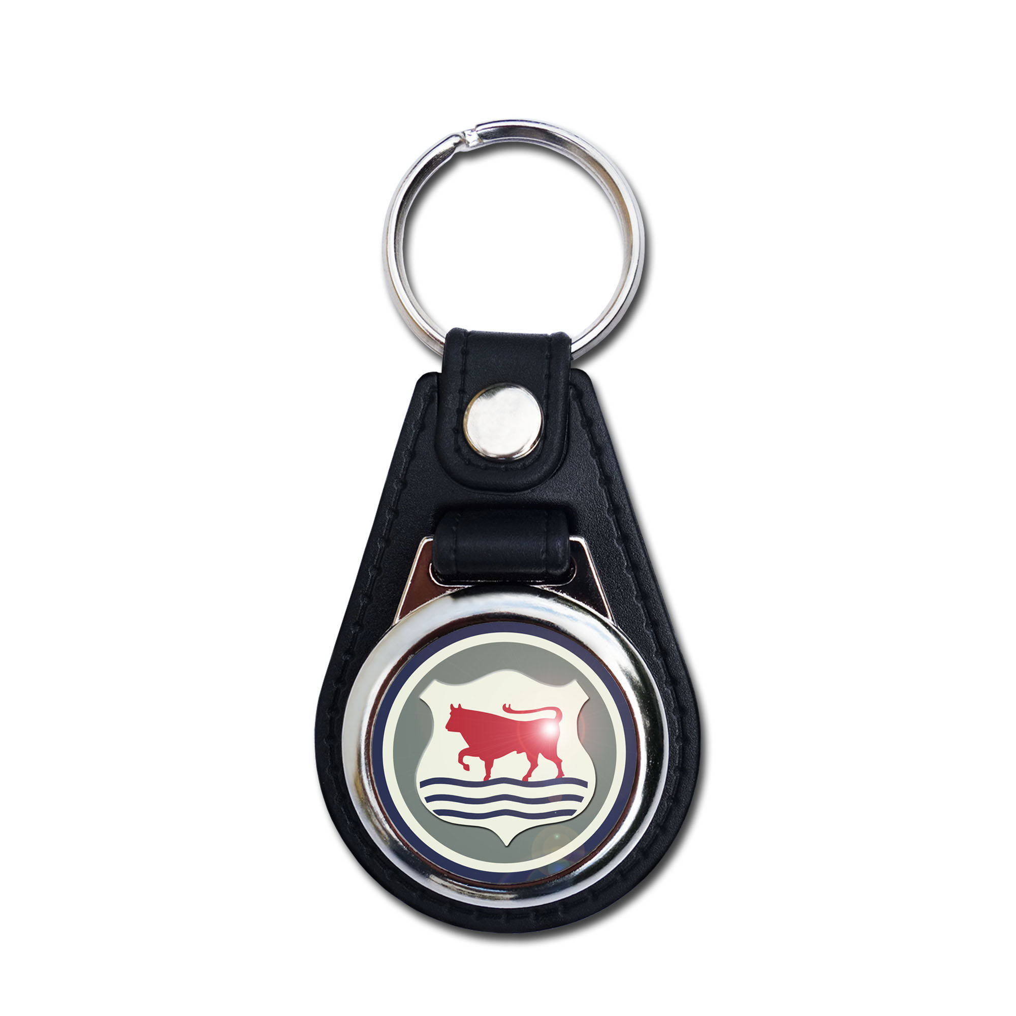 MORRIS FAUX LEATHER KEY RING.