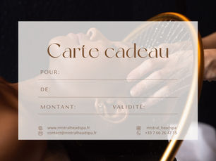Offrez un voyage sensoriel inoubliable avec nos cartes cadeaux Head Spa !